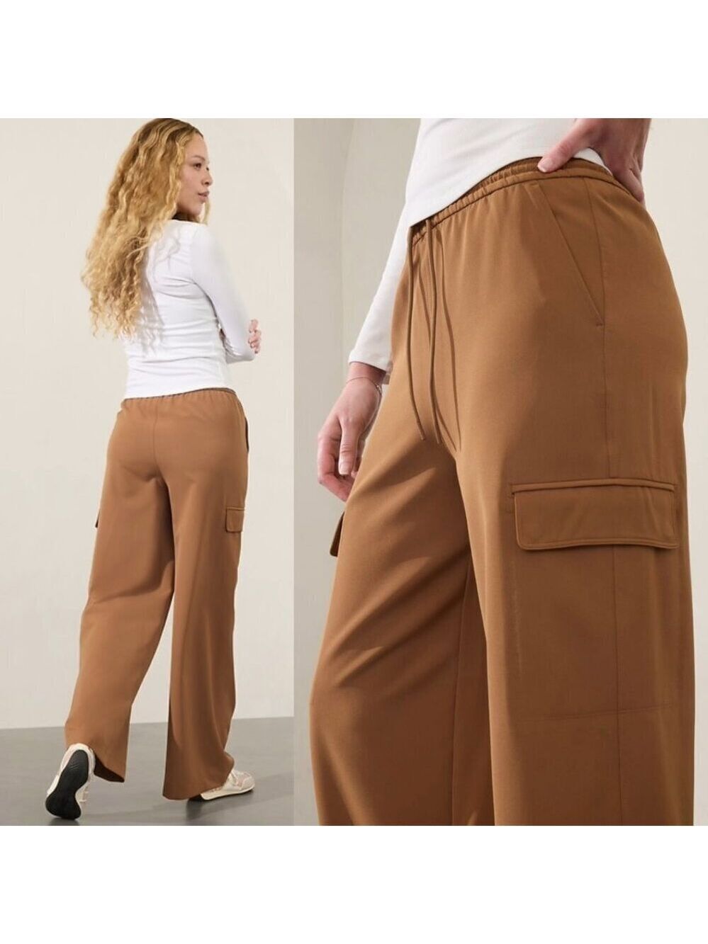 Athleta | Promenade High Rise Cargo Pant In Walnut - Picture 2 of 13
